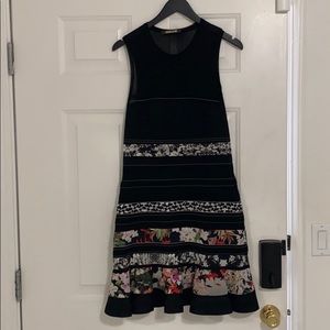 Roberto Cavalli Multi Print Fit and Flare Dress 44